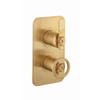 Crosswater Union Douche douchekraan - 2 handgrepen - met inbouwdeel - hendel/kruisgreep messing (goud) SW969826