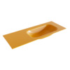 Mondiaz BIG small Ocher solid surface inbouw wastafel 120cm rechts SW429686 Mondiaz BIG small Ocher solid surface inbouw wastafel 120cm rechts SW429686