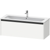 Duravit ketho 2 meuble de lavabo avec 1 tiroir pour lavabo simple 121x48x44cm avec poignée anthracite blanc mat SW772886