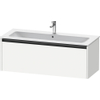 Duravit Ketho 2 meuble sous-lavabo avec 1 tiroir pour lavabo simple 121x48x44cm avec poignée anthracite blanc mat SW772886