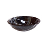 Saniclass Pesca Nero Marquina Vasque à poser - 43x43x13.5cm - rond - marbre - noir SW522626