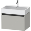 Duravit Ketho.2 Wastafelonderbouwkast - met 1 lade - 68.4x46x44cm - met greep antraciet - betongrijs mat SW772045