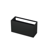 INK Wastafelonderkast - 120x45x65cm - 2 lades - push to open - met rechte opdekfronten - MDF lak - Antraciet mat SW352536