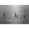 Geberit Sigma20 bedieningsplaat - 2-toets spoeling - ronde knoppen - dualflush - geborsteld rvs SW53748