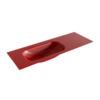 Mondiaz BIG small Fire solid surface inbouw wastafel 130cm links SW430761 Mondiaz BIG small Fire solid surface inbouw wastafel 130cm links SW430761