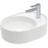 Villeroy & Boch Collaro opzetwastafel ovaal met kraangatbank 51x38cm zonder overloop 1 kraangat wit SW358377 Villeroy & Boch Collaro opzetwastafel ovaal met kraangatbank 51x38cm zonder overloop 1 kraangat wit SW358377