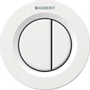 Geberit Type01 afstandsbediening pneumatisch, voor 2-toets spoeling 9.5x9.5cm wit GA14317