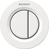 Geberit Type01 afstandsbediening pneumatisch - voor 2-toets spoeling - 9.5x9.5cm - wit GA14317