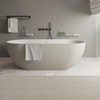 Ideavit Solidera Baignoire autoportante - 170x80x55cm - Solid surface - Ovale - Gris mat SW857501