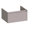 BRAUER Hope meuble sous-lavabo - 59x30x45.5cm - 1 tiroir softclose sans poignée - 1 découpe pour siphon - Timber Greige SW1198846