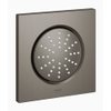 Grohe Rainshower F5 zijdouche met 1 straalsoort 12.7x12.7cm incl. inbouwkraanhuis brushed hard graphite SW98913 Grohe Rainshower F5 zijdouche met 1 straalsoort 12.7x12.7cm incl. inbouwkraanhuis brushed hard graphite SW98913
