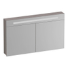 BRAUER Promise spiegelkast – 119x70x15 cm – directe LED boven – 2 deuren – Timber Greige SW1203735