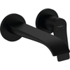 Hansgrohe VIVENIS Afbouwdeel - voor inbouw 2-gats wastafelkraan - voorsprong 19.5cm - mat zwart SW642486