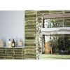 Terravito Giavelo wand- en vloertegel - 6x24.6cm - 8.4mm - Rechthoek - Overig - glans groen - Olive SW1601890
