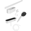 Hansgrohe wallstoris ensemble thermostat+douche manuelle+bac+essuie-glace blanc mat SW651240 Hansgrohe wallstoris ensemble thermostat+douche manuelle+bac+essuie-glace blanc mat SW651240