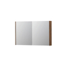 INK SPK2 armoire de toilette – 120 x 74 x 14 cm – 2 portes, portes-miroir double face – Noyer SW353383