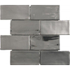 Ceralto Corvello Mini Mozaiektegel - 30x30cm - 9.0mm - Zilver - per stuk SW798675