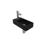 Ink Versus pack lave-mains – 36 x 18 x 9 cm – quartz noir – perçage à gauche – robinet chromé SW157989