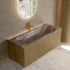 MONDIAZ KURVE-DLUX 110cm badmeubel kleur Dusk met 1 lade en 0 deuren. Wastafel BIG MEDIUM Midden 1 kraangat Oza. SW1432999