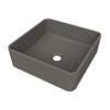 Arcqua Case vasque à poser - carrée - 37x37cm - quartz gris mat SW1209075