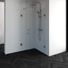 Saniclass Create douchecabine 2-delig 80x80cm profielloos met antikalk en 8mm veiligheidsglas geborsteld RVS SW224143 Saniclass Create douchecabine 2-delig 80x80cm profielloos met antikalk en 8mm veiligheidsglas geborsteld RVS SW224143