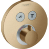 Hansgrohe Showerselect S partie de finition pour thermostat 2 fonctions bronze brossé SW490198