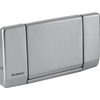 Geberit Highline bedieningplaat - met frontbediening - voor toilet - 34x18.5cm - geborsteld rvs GA76280