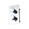 FortiFura Calvi thermostatische inbouwkraan met inbouwdeel chroom SW721166 FortiFura Calvi thermostatische inbouwkraan met inbouwdeel chroom SW721166