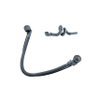 Fortifura Calvi Badafvoercombinatie - draaibediening - geschikt - voor bodemdikte 10-20mm - geborsteld gunmetal (antraciet) SW1381759