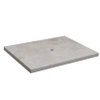Saniclass Travertine Plan de vasque - 60x46cm - sans trous de robinet - 1 découpe pour siphon - pierre naturelle mouchetée SW1242425