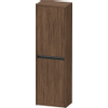 Duravit Ketho.2 Halfhoge kast - met 2 deuren - 40x132x24cm rechts - met tip onnoten - mat noten (donker) (hout) SW772459