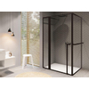 Riho Lucid GD203 Douchecabine XL 110x100x200cm helder glas mat zwart SW412329 Riho Lucid GD203 Douchecabine XL 110x100x200cm helder glas mat zwart SW412329