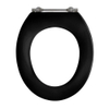 Pressalit Objecta abattant de WC sans couvercle avec charnière fixe avec axe traversant noir 0753324