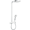 Hansgrohe Raindance Select E 300 - showerpipe: - met Showertablet - 300 opbouwkraan - thermostatisch - met handdouche - 3jet en hoofddouche - 3jet wit/chroom - thermostaat - wit chroom 0452234