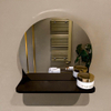 Mondiaz SPOT miroir – Ø 30 cm – avec tablette – Urban (noir) SW1235473
