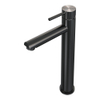 BRAUER Stripe Mitigeur lavabo surélevé à poser - modèle A - gunmetal brossé PVD SW1434952