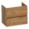 BRAUER Joy meuble sous-lavabo peu profond - 60x39x50cm - 2 tiroirs à fermeture douce - sans poignées - 1 découpe pour siphon - Chateau SW1201245