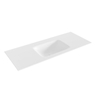 MONDIAZ GRUNNE Talc solid surface lavabo encastré 101cm milieu SW661584