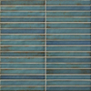 La Platera Cerámica Raku Carrelage mural céramique - 35x35cm - 9.2mm - kitkat - Bleu SW1245096
