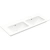 Villeroy & Boch venticello dubbele meubelwastafel - 130x50cm - zonder kraangat - met overloop - White Alpine (glans wit) 1025104