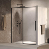 BRAUER Galactic Nisdeur - 160x200 - 2-delig schuif - helder glas - omkeerbaar - incl. glascoating - mat zwart SW1580965