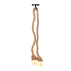 Njoy Touwlampmet 2 bollen 4W x2cm verlichting hout SW398198 Njoy Touwlampmet 2 bollen 4W x2cm verlichting hout SW398198