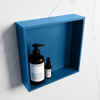 Mondiaz Easy nis 29.5x29.5x8cm voor Inbouw/opbouw 1 open vak Solid surface Jeans/Jeans SW643620