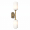 Astro Tacoma Twin Applique/Plafonnier - 230V - IP44 - cylindre - verre blanc - laiton (or) SW1569672