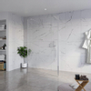 Fortifura Galeria Douche à l'italienne - 120x200cm - verre clair - anticalcaire - verre de sécurité 8mm - 2 parois latérales 30cm - avec bras muraux et profilés d'angle - Chrome SW992932
