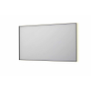 INK SP32 spiegel - 140x4x80cm rechthoek in stalen kader incl indir LED - verwarming - color changing - dimbaar en schakelaar - geborsteld metal black SW955847