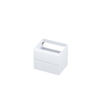 INK Wastafelonderkast - 60x45x52cm - 2 lades - greeploos - MDF lak - Mat wit SB1240400