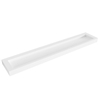 Mondiaz AVON wastafel - 250x46x12cm - wasbak midden - zonder kraangat - talc (wit) SW438659