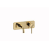 Plieger Roma 2-gats toilet wandkraan met korte uitloop goud SW444166 Plieger Roma 2-gats toilet wandkraan met korte uitloop goud SW444166