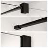 Fortifura Galeria jeu de profilé 200cm + barre de stabilisation 120cm noir mat SW968234
